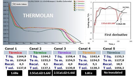 Principales resultados obtenidos mediante el análisis térmico realizado con Thermolan®