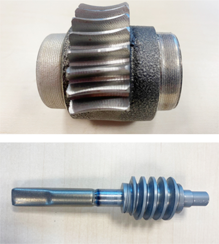 Corona y Eje recubiertos mediante cladding