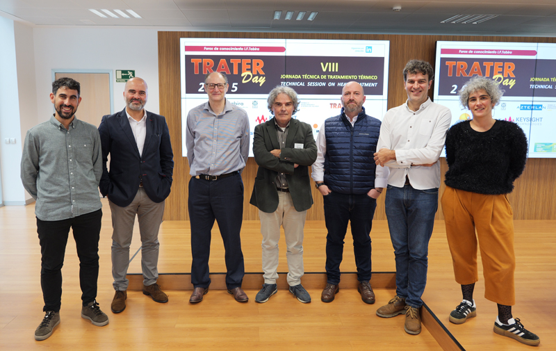 Ponentes TRATER DAY: Igor Pérez (KEYSIGHT), Jorge Almeida (INSERTEC), Arron Rimmer (ADI TREATMENTS), Eugenio Pardo (ONDARLAN), Raúl Díaz (MESUREX), Jon Arruabarrena (AZTERLAN), Itziar Berriozabalgoitia (AZTERLAN)