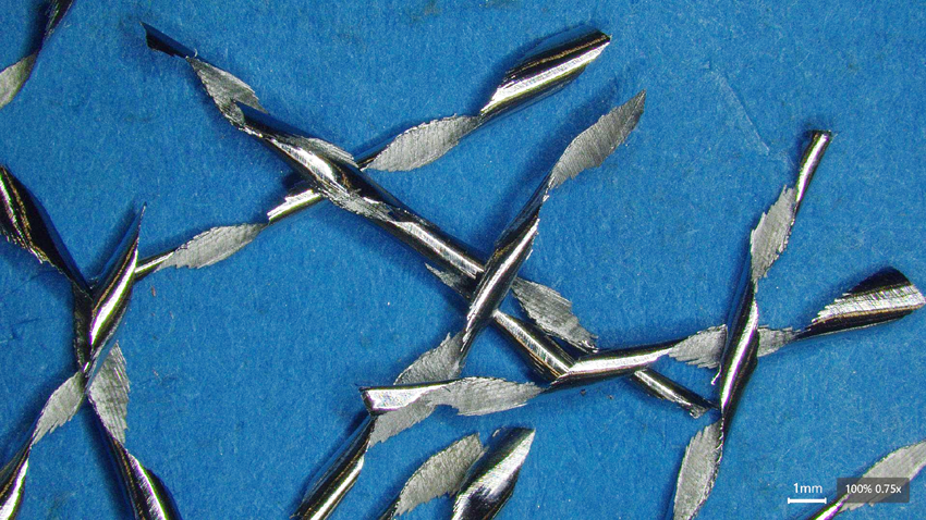 Virutas de materiales críticos