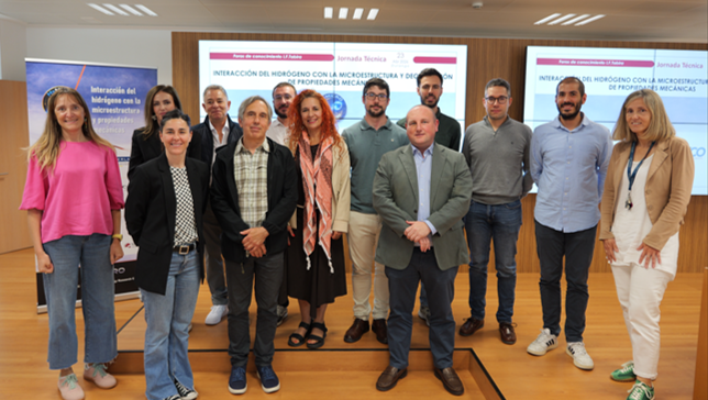 Organización y ponentes de la Jornada H2micro "Interacción del hidrógeno con la microestructura y las propiedades mecánicas"