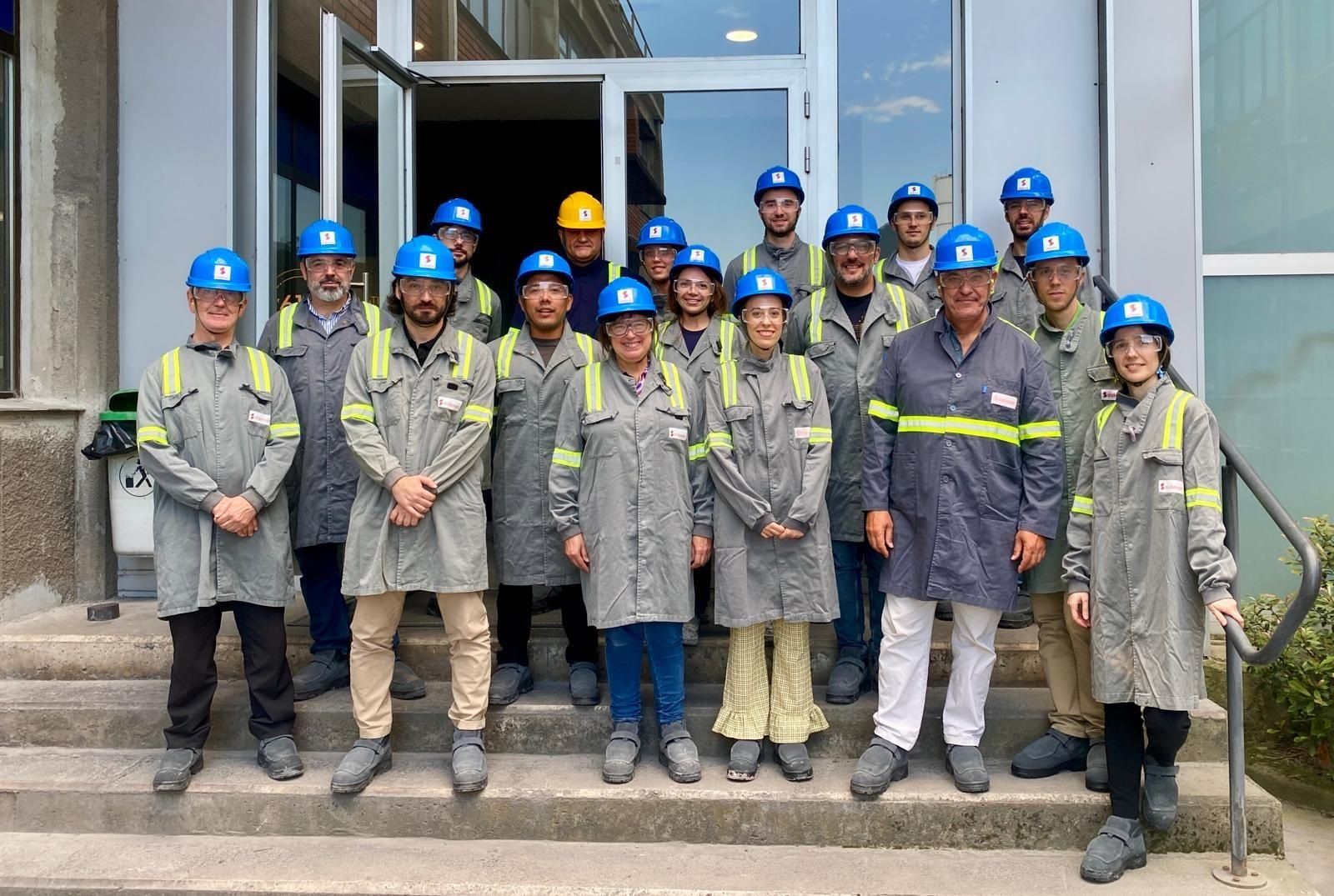 CNMAT 2026 participants visiting Sidenor facilities (IRON BIZIRIK).